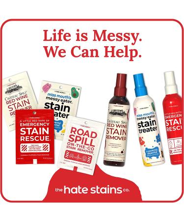 Emergency Stain Remover Spray 4oz 2 Pack - Instant Cleaner for Clothes, Carpet, Sofa Upholstery & More - Works on Food, Grass, Ink, Blood & Lipstick Stains - 2 Pack - 4oz Bottles - Buy Online on GoSupps.com