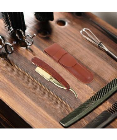 Lurrose Folding Razor Set - Stainless Steel Beard Knife with Protective Cover for Men | Barber Essentials | International Shipping - Buy Online on GoSupps.com