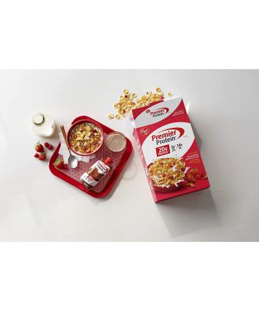 Premier Protein Mixed Berry Almond Cereal - High Protein Breakfast Snack | Real Berries & Almonds | 9 oz - Buy Online on GoSupps.com
