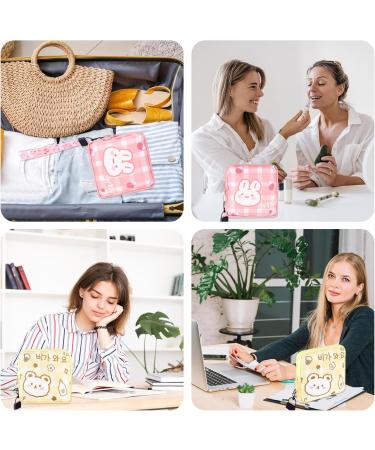 Mini Women s Period Bag Set - AndiBro Zippered Storage Pockets for Tampons & Cosmetics - Portable & Cute Coin Purse - 2 Pack - Buy Online on GoSupps.com