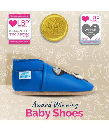 Blue Duky Dog Leather Baby Walking Shoes for Toddler 2-3 Years | Soft Sole Baby Girl Boy Shoes - Buy Online on GoSupps.com