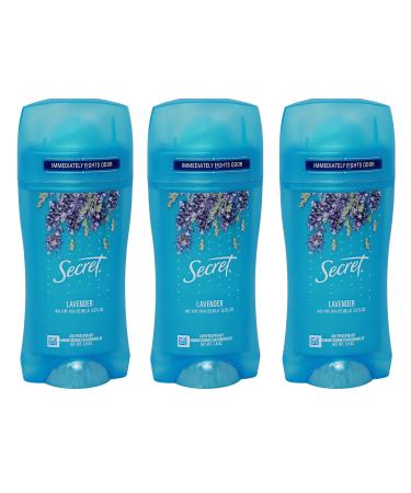 Secret Scent Expressions Invisible Solid Deodorant Luxe Lavender 2.60 oz - Pack of 3