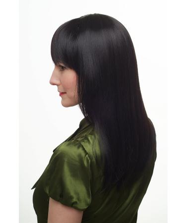 WIG ME UP 3112-2 Long Black Wig with Cheeky Bangs | Stylish & Affordable Wigs for Women - Buy Online on GoSupps.com