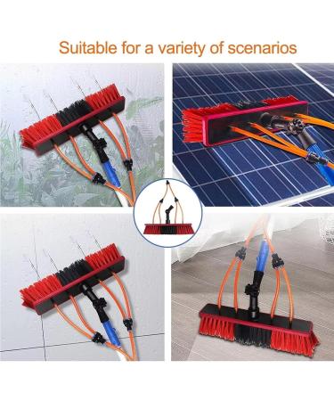 photovoltaic cleaner window cleaning pole Water Fed Pole Kit 20ft Length Water Fed Brush W/Squeegee 6m Water Fed Cleaning System 3-in-1 Aluminum Outdoor Window Cleaner Hose Cleaning Tool 4m/13ft - Buy Online on GoSupps.com