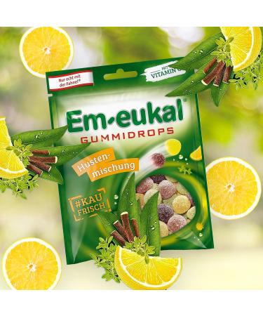 Em-eukal Gummidrops Cough Mix with Vitamin C - Herbal Fresh Sugar-Containing 20x90g | International Shipping Available - Buy Online on GoSupps.com