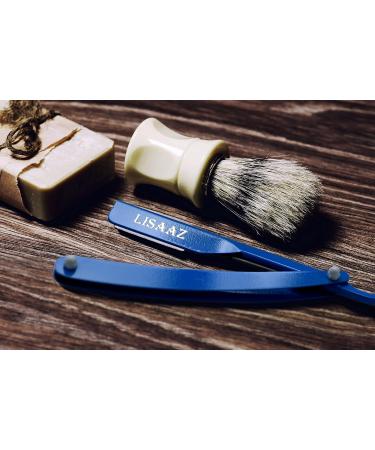 Premium Black Straight Razors for Men - Classic Shaving with 10 Stainless Steel Blades | Professional Barber Supplies & Accessories - Buy Online on GoSupps.com