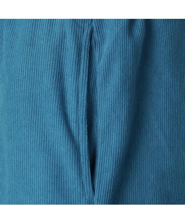 Buy Caxndycing Men's Blue Cord Shorts - Casual Summer Beach Pants with Elastic Waist & Pockets - Buy Online on GoSupps.com