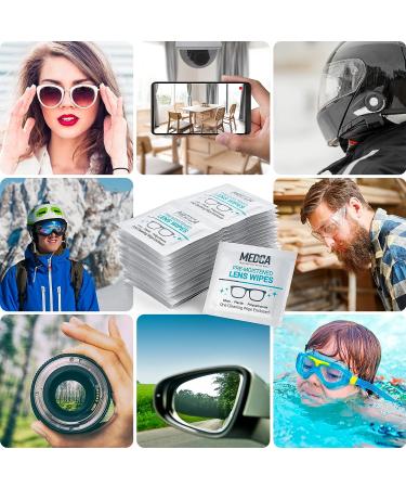 Premoistened Lens and Glass Cleaning Wipes - Portable Travel Cleaner for Glasses  Camera  Cell Phone  Smartphone  and Tablet - Disposable  Quick Drying  Streak Free - Individually Wrapped  Pack of 200 - Buy Online on GoSupps.com