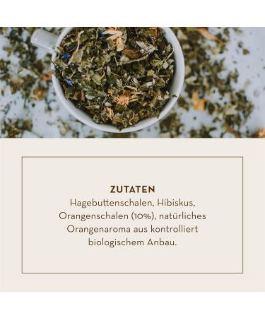 J. Hornig Bio Orangentee - Organic Citrus Fruit Tea | Premium Pyramid Bags | 25 Bio-Certified Degradable Tea Bags - Buy Online on GoSupps.com