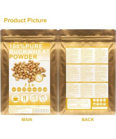 100% Natural Pure Buckwheat Powder 100g/3.52oz farine de sarrasin substitut de farine de bl . Id al pour faire des cr pes des nouilles sans sucre ajout  - Buy Online on GoSupps.com