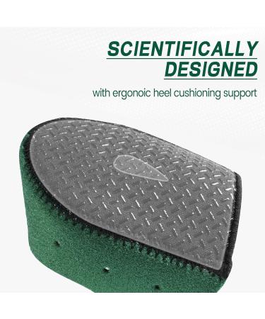 Plantar Fasciitis Gel Heel Protectors for Men & Women | Anti-Slip Heel Cups & Cushion Support for Pain Relief | Foot Fatigue Relief | Size W 4.5-9 / M 5-8 - Black - Buy Online on GoSupps.com