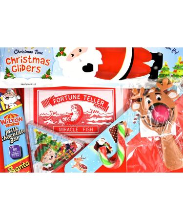 Classic Retro Christmas Sweets and Treats Mini Letter Box Treat Gift Box - Filled with Classic Christmas Festive Themed Pocket Money Toys and Chocolate (alternative Selection Box) - Buy Online on GoSupps.com