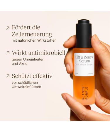  plants are purple RETINOL SKIN REGENERATING SERUM - Highly effective formula against signs of aging acne and impurities with red algae and green tea I Ideal complement to skincare routine I - Buy Online on GoSupps.com