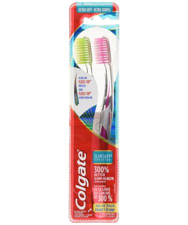 Colgate Slim Soft Toothbrush Advanced 2 Count