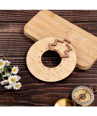 Wooden Melody Tool | Round Chord Wheel for Musicians | Circle of Fifths | Enhance Your Music Skills - Buy Online on GoSupps.com