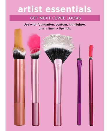 Real Techniques Artist Essentials 5-Piece Makeup Brush Set - Professional Quality - Buy Online on GoSupps.com