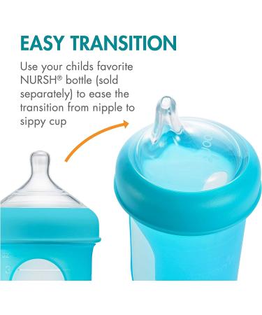 Boon NURSH Silicone Sippy Cup Lid 6 Months+ (Pack of 3) - 1L Capacity - 3 Count - Buy Online on GoSupps.com