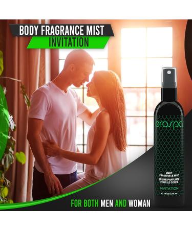 Aromatherapy Body Fragrance Mist 100 ml/3.4 Fl oZ Fragrant Body Spray for Men and Women Sensual Body Scent with Natural Extracts Vegan Gluten Free & 100% Body-Safe (INVITATION) - Buy Online on GoSupps.com