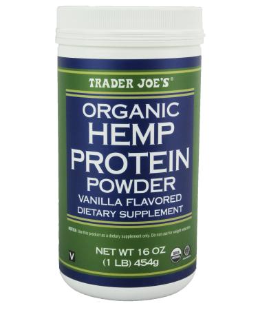 Trader Joes 16 Oz. Organic Hemp Protein Powder Dietary Supplement (Vanilla)