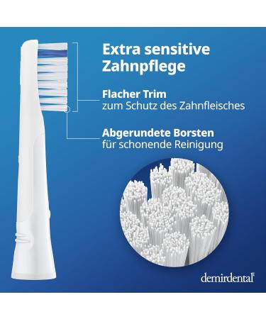 Extra Sensitive Plug Brushes for Oral-B Pulsonic | Demirdental Replacement Brushes for Sensitive Teeth (4 Pieces) - Buy Online on GoSupps.com