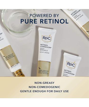 RoC Retinol Correxion Deep Wrinkle Night Cream - 1 oz | Anti-Aging Skin Care - Buy Online on GoSupps.com