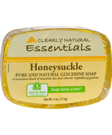 Clearly Natural Soap Bar Glyc Honeysckle