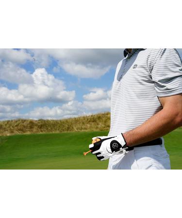 Zero Friction Men's Compression-Fit Golf Glove - White, Left Hand, Universal Fit - Buy Online on GoSupps.com