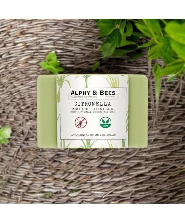 100g CITRONELLA Soap Bar - Pure and Natural Essential Oils - Buy Online on GoSupps.com