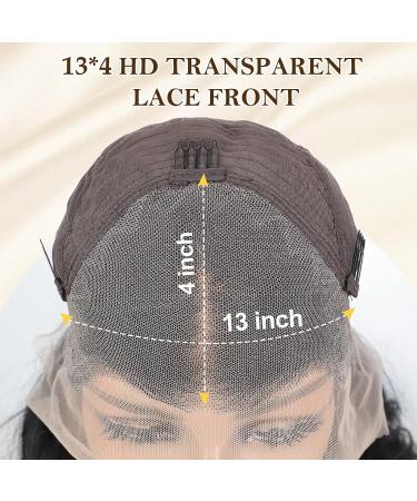 Fewosles Black Lace Front Wig for Women | Long Wavy 26 inch Synthetic Wig | 180% Density | Heat Resistant | Daily Party Wear - Buy Online on GoSupps.com