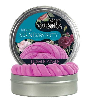 Crazy Aaron's SCENTsory Scented Thinking Putty - Fierce Floral 2.75" Tin - Flower Power Perfume Scented Putty - Soft Therapeutic Texture