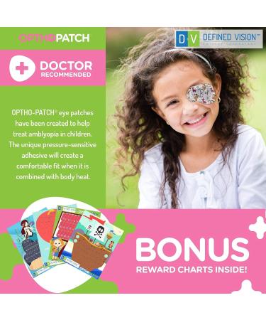 Buy Opthopatch Kids Eye Patches - Fun Girls Design | 60 + 10 Bonus Latex-Free Hypoallergenic Bandages for Amblyopia & Cross Eye | Free Shipping Worldwide - Buy Online on GoSupps.com