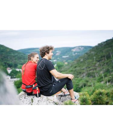 Shop Seven Mountains Boulder Accessories - Black & Red Chalk Bag Set with Bamboo Brush & Chalkball for Ultimate Climbing Safety - Buy Online on GoSupps.com