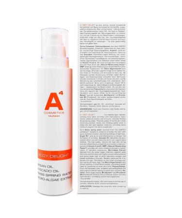 A4 Body Delight Body Lotion | Anti-Aging Care with Argan & Avocado Oil | Fast Absorbing | 200ml - Buy Online on GoSupps.com