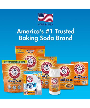 Arm & Hammer Baking Soda Fridge & Freezer Odor Absorber 14 oz - Eliminate Odors Effectively! - Buy Online on GoSupps.com