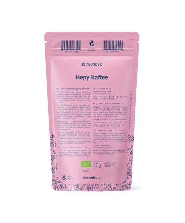 Dr.Wunder Hepy Coffee 250g - Green/Golden Special Coffee | High Caffeine & Palmitic Acid | Ideal for Coffee Lovers - Buy Online on GoSupps.com
