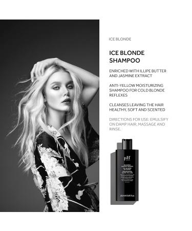 pH Labs Ice Blonde Shampoo & Leave-In Detangler Spray | Moisturizing Hair Care for Blonde Hair with Illipe Butter & Jasmine Extract - 8.45 oz - Buy Online on GoSupps.com