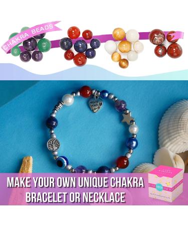 MODDA Natural Stone Jewelry Making Kit with Video Course - Crystal, Lava, Chakra Beads for Necklace, Bracelet, Earrings, Ring - Supplies for Crafts - Beginner and Adult DIY Gift - Buy Online on GoSupps.com