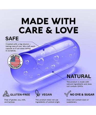 Mag Glycinate 500mg - High Absorption USA Made Supplement for Stress Relief & Sleep - 120 Capsules - Buy Online on GoSupps.com