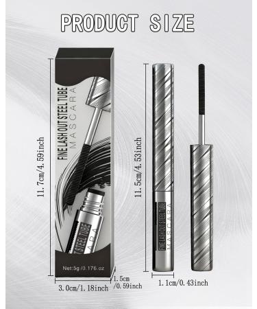 Iron Mascara Noir Marron Longue Dur e Waterproof 5D Curling Effet Washable Metal Wand Mascara Volume et Longueur R sistant aux Taches Hypoallerg nique Lash Extension Maquillage Femmes pour Yeux Noir+ Marron - Buy Online on GoSupps.com