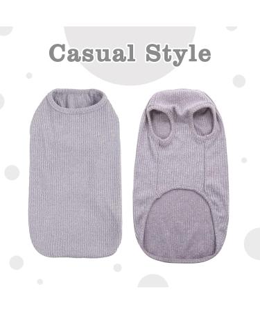 Shop Hjumarayan Washable Dog Sweater for Large Dogs - Elastic Striped Gray XXL - Perfect for Medium & Large Breeds - Buy Online on GoSupps.com