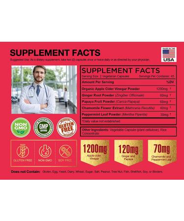 FarmHaven Apple Cider Vinegar Capsules with Mother 1390MG + Ginger | Digestion Support | 90 Count - Buy Online on GoSupps.com
