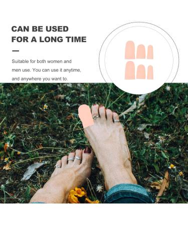 Minkissy Valgus Guards Spacers Orthotic Feet Cushion Protectors - 8 Pairs, Silicone with Breathable Holes, Toe Separators, Thumb Protector - 6x3cm - Buy Online on GoSupps.com