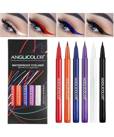 Matte Eyeliner Pencil Set | Liquid for Long Lasting Eye Liners Girls Makeup Supplies for Stage Performance Gathering Halloween Dating Traveling Pochy - Buy Online on GoSupps.com