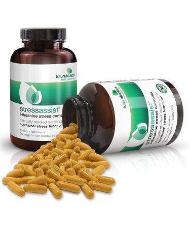FutureBiotics Stressassist L-Theanine Complex - 60 Veg Capsules for Stress Relief - Buy Online on GoSupps.com