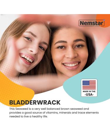 Nemstar Organic Bladderwrack Powder 4oz - Sea Kelp Supplement for Immune System, Thyroid & Joint Wellness - With Sea Moss & Burdock Root for Weight Management - Buy Online on GoSupps.com