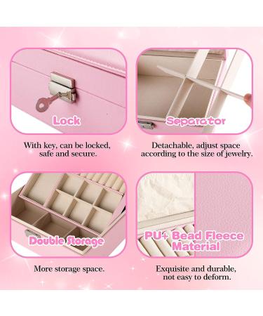 Girls Hair Accessories Set with Jewelry Box, Clips, Barrettes, Ties, Bows - Perfect Gifts for Kindergarten Graduation, Birthday, Children's Day - Ages 2-12 - Buy Online on GoSupps.com