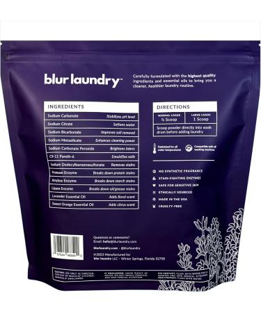 Buy Lavender & Sweet Orange Laundry Detergent Powder - 100 Loads Enzyme Trio Plant-Derived International Shipping Available - Buy Online on GoSupps.com