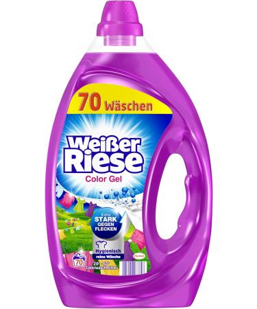 White Giant Color Gel - Extra Strong Liquid Detergent for Bright Laundry | 140 Washloads (2 x 70) - Stain Removal & Freshness Guaranteed - Buy Online on GoSupps.com