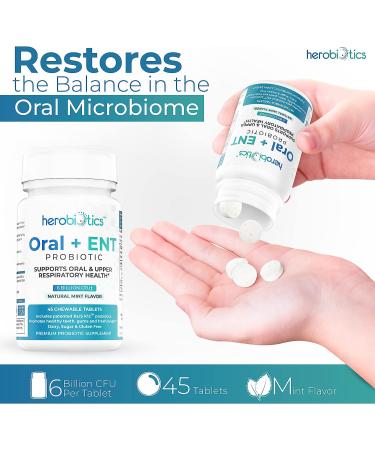 Oral Probiotics for Bad Breath, Gingivitis, Strep Throat, Tonsil Stones, Teeth and Gums - 6 Billion CFU Dental Probiotic with L. Reuteri, L. Plantarum, BLIS K12 - Buy Online on GoSupps.com