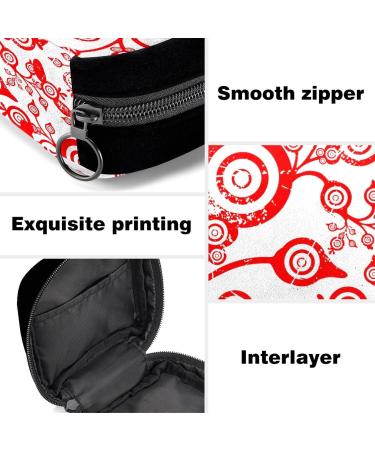 GIAPB Period Bag Sanitary Napkin Storage Pad Holder Abstract Red Flower Color331 | Period Makeup Pouch - Buy Online on GoSupps.com